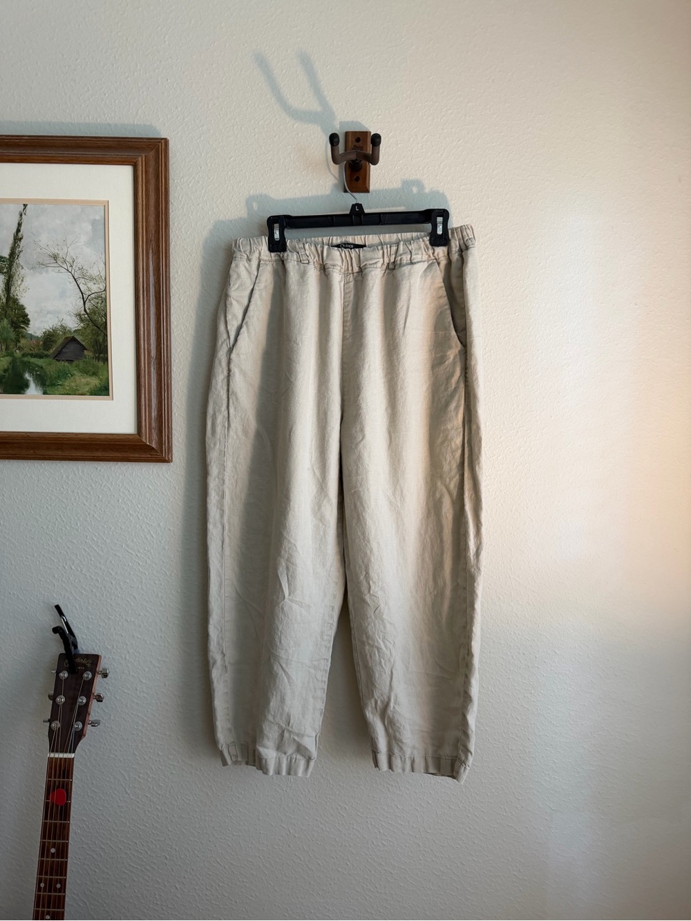 Quince 100% European Linen Beige Pants